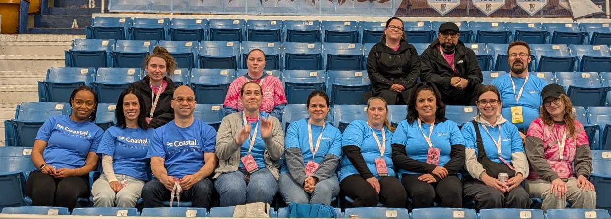 group photo of volunteers from Summer Games