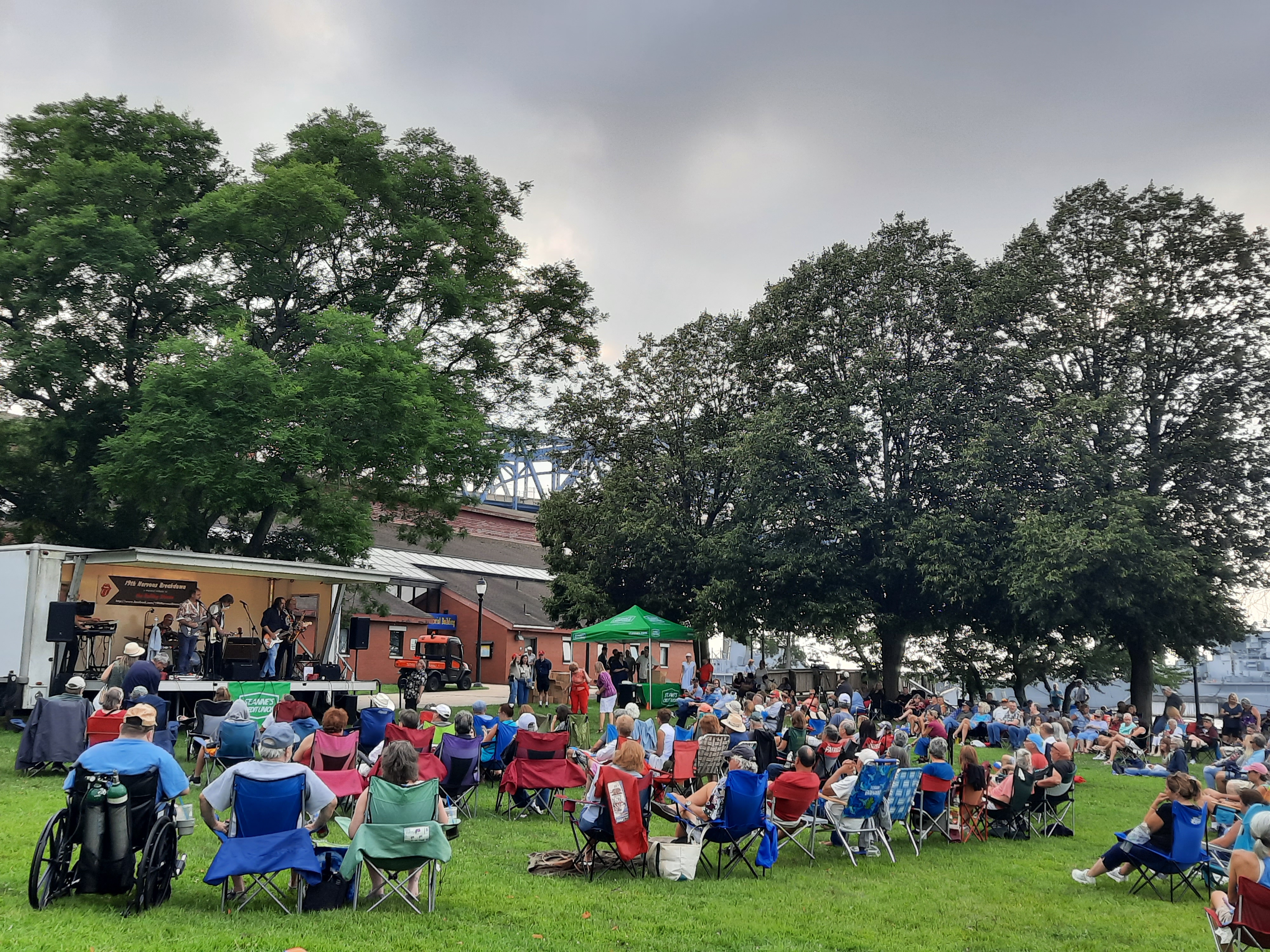 audience at outdoor concert