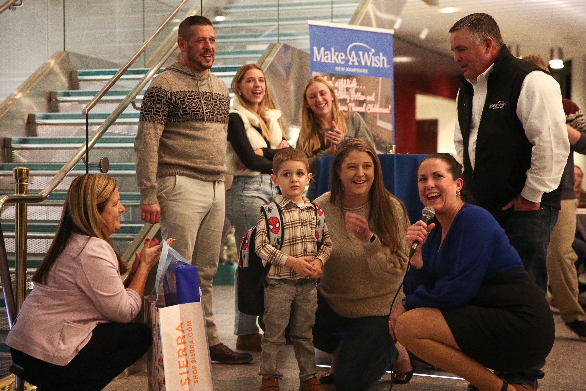 Colby receiving his wish