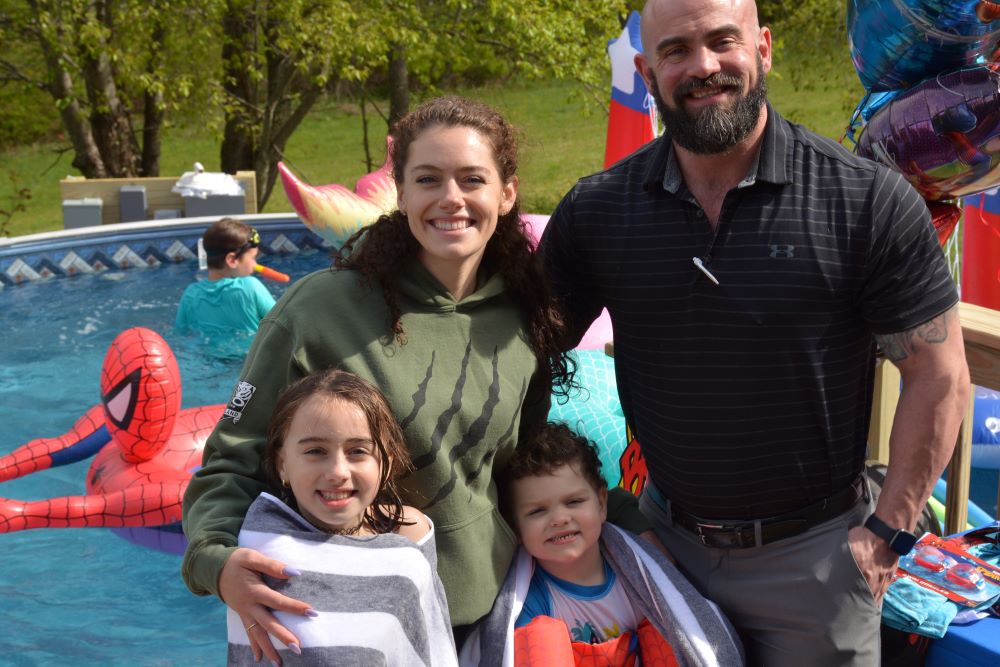 Colin and his family