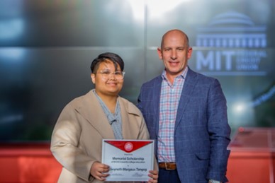 Rui Domingos with Scholarship winner