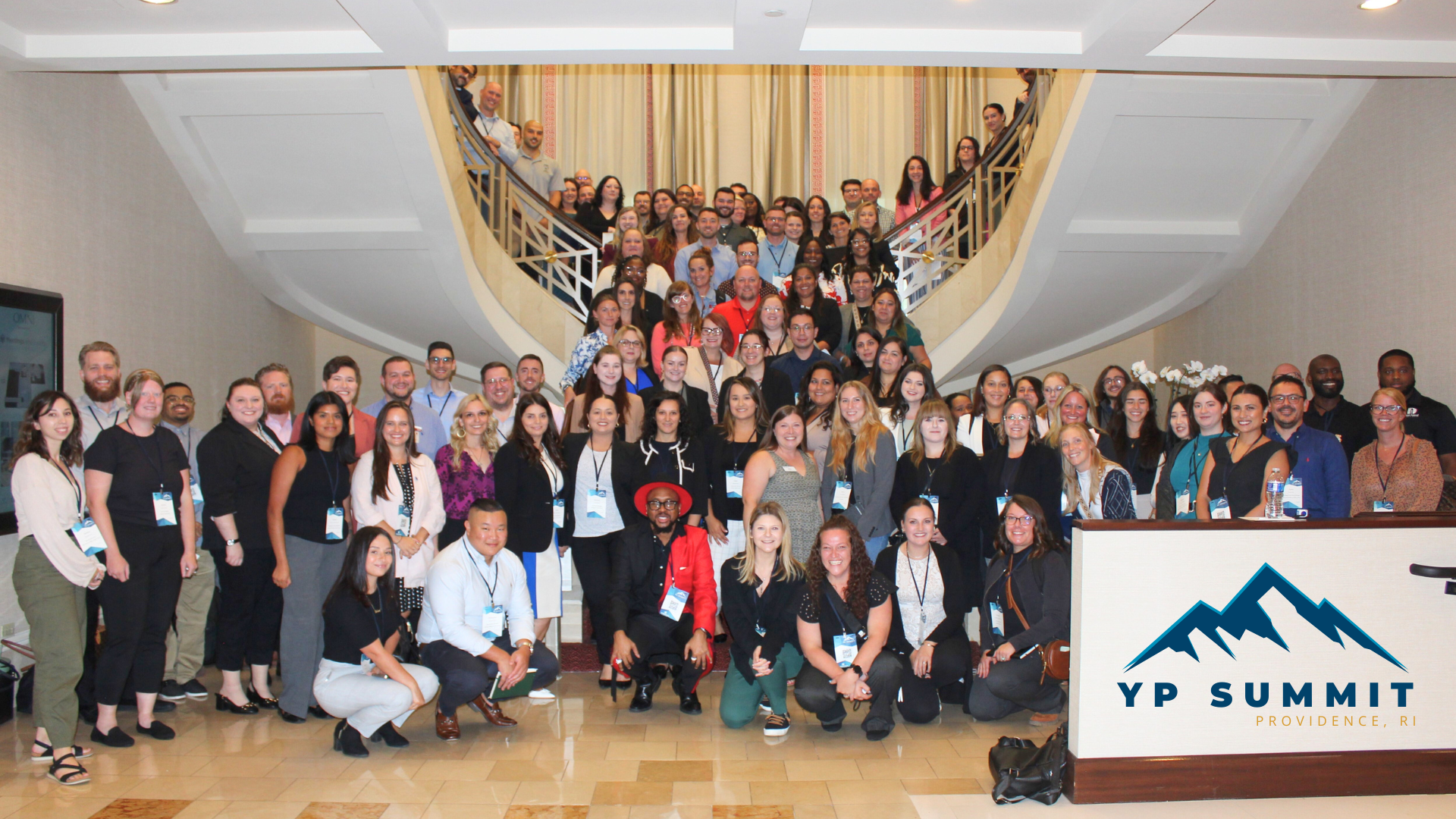 Group photo of YP attendees