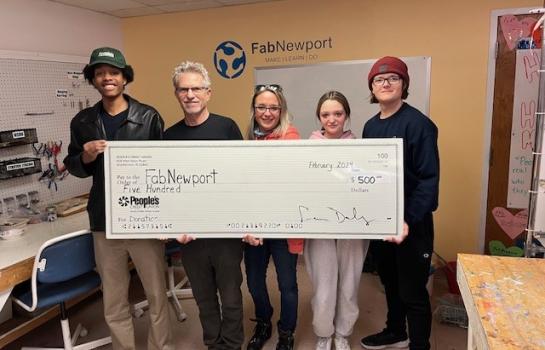 People’s Credit Union Donates $500 to FabNewport